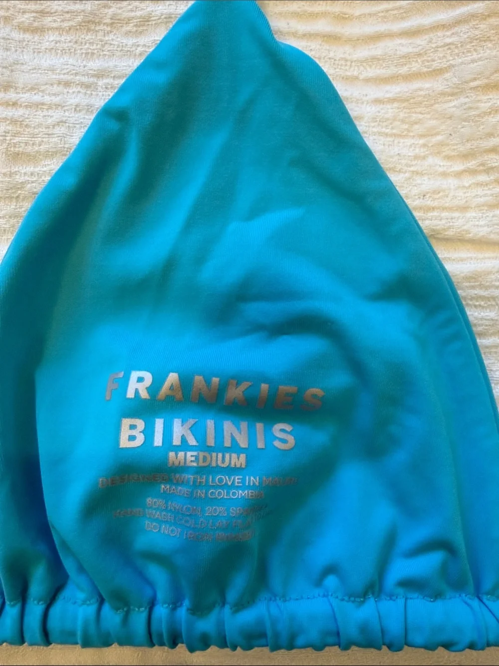 Frankie's Bikinis Nick Triangle String Bikini Top